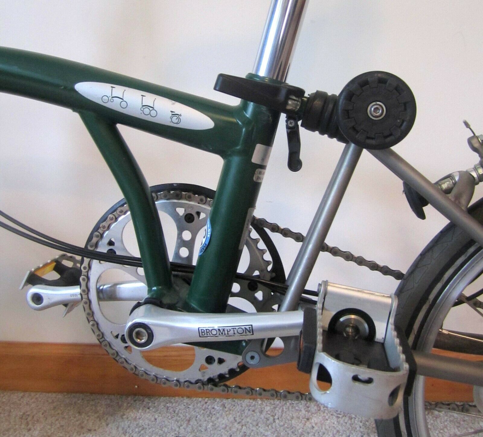 Brompton Superlight Titanium Folding Bike M3LX – 2000 Racing Green - Very Nice - Fresh Stock Dated February 2026