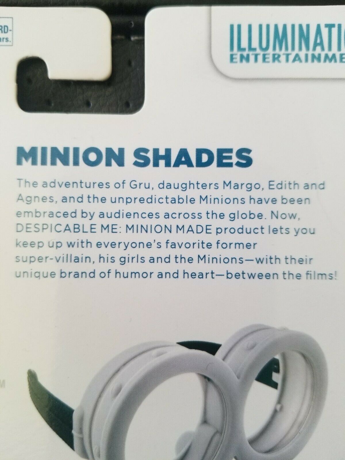 New Despicable Me Eyewear Minion Shades Goggles Mask Costume - Fresh Stock Dated December 2025