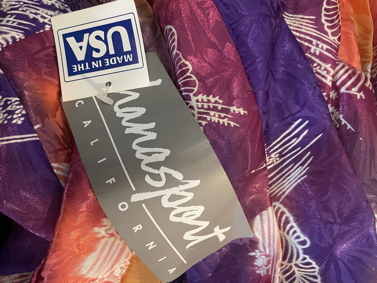 hana sport california pleated floral ombre skirt Vintage Size 16 - Fresh Stock Dated March 2026