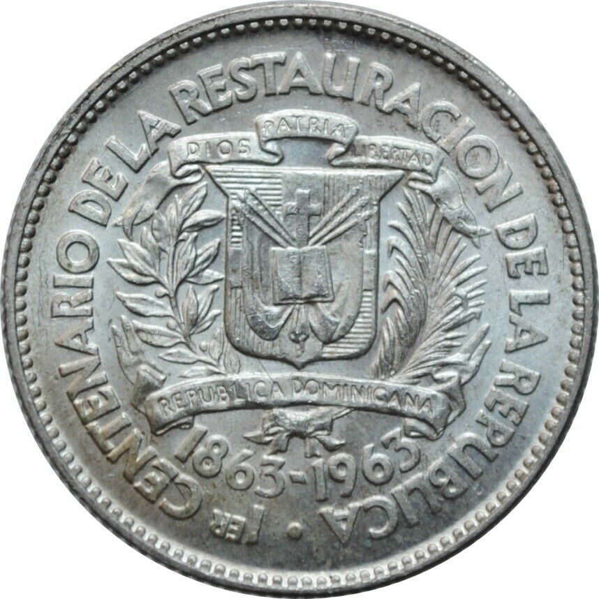 Dominican Republic 10 centavos 1963, BU, 