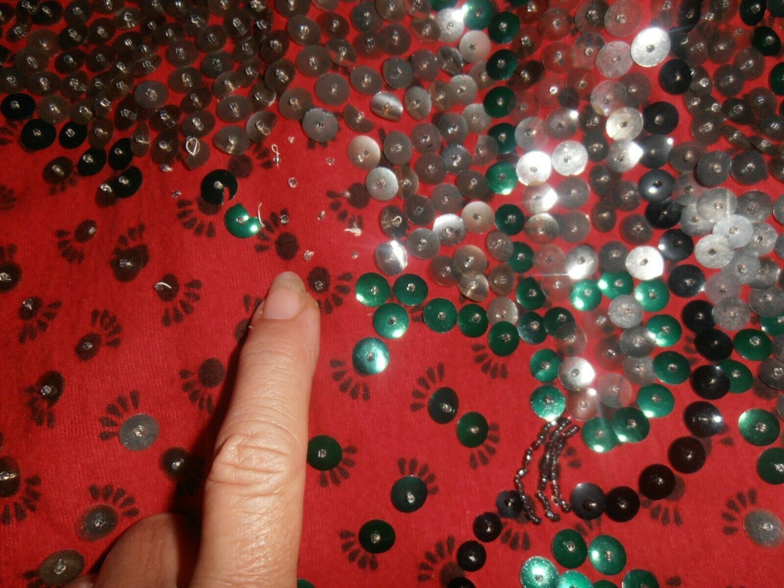 40s Mexican China Poblana Folk Skirt Sequin Butterfly Eagle Frida VTG  Mexico - Fresh Stock Dated February 2026