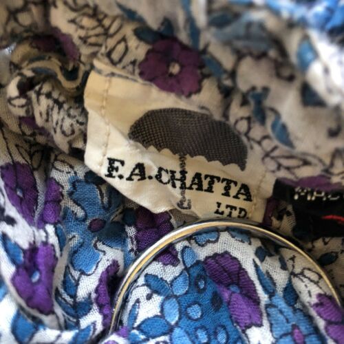 Vintage Indian Block Print Gauze Purple Blue Paisley Hippie Boho Skirt Size M - Fresh Stock Dated February 2026