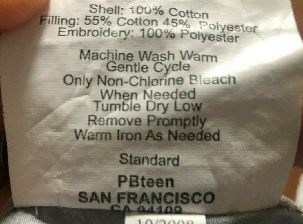 PB Pottery Barn Teen NBA Western Conference Standard Pillow Sham Cover - Fresh Stock Dated December 2025