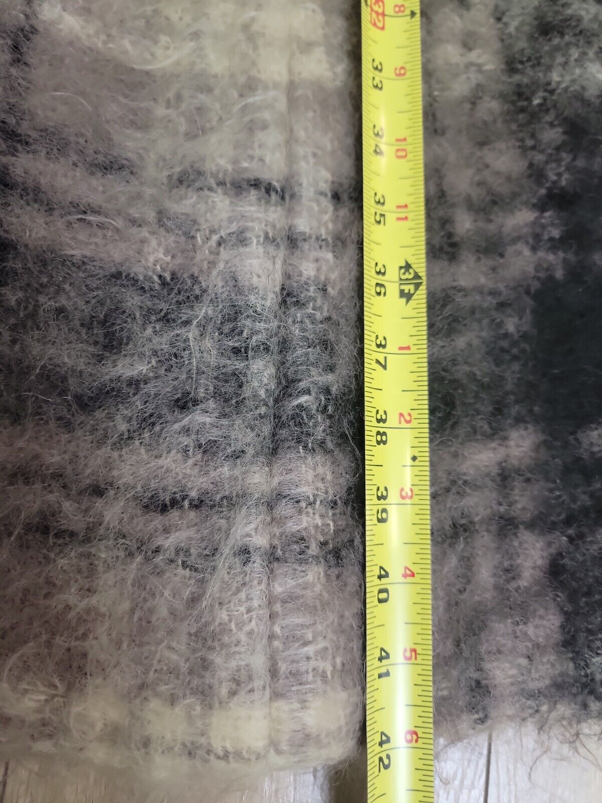 Vintage Mohair Pure New Wool Long Plaid Skirt - Fresh Stock Dated March 2026