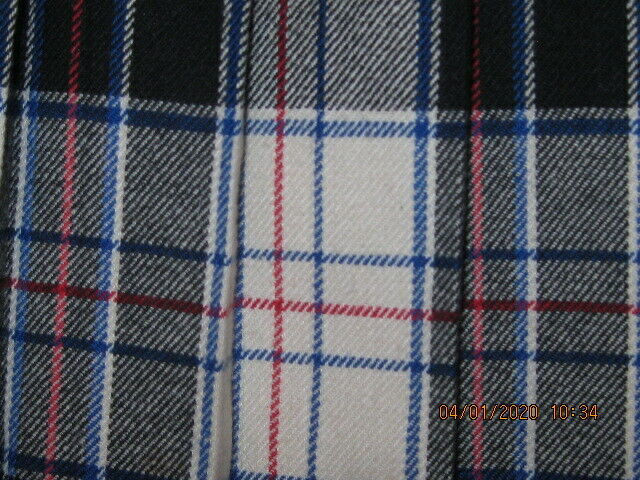 VINTAGE EVAN PICONE WOOL PLEATED BLANKET SKIRT 30 WAIST 27.5 L  VGC - Fresh Stock Dated March 2026