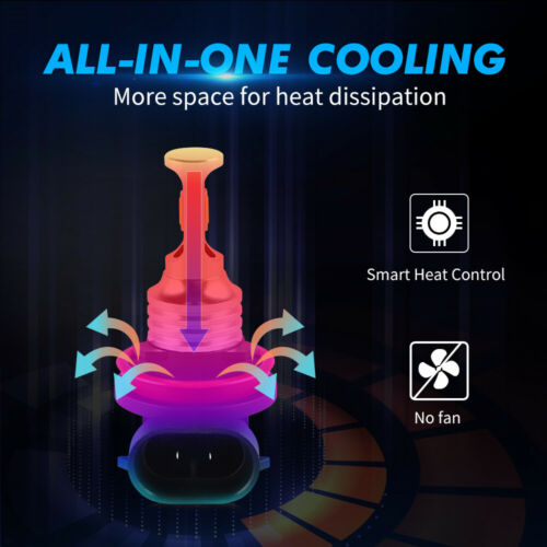 2x 100W H11 LED Headlight Bulb For DUCATI Superbike 1098 07-09,Panigale 899 2014 - Fresh Stock Dated February 2026