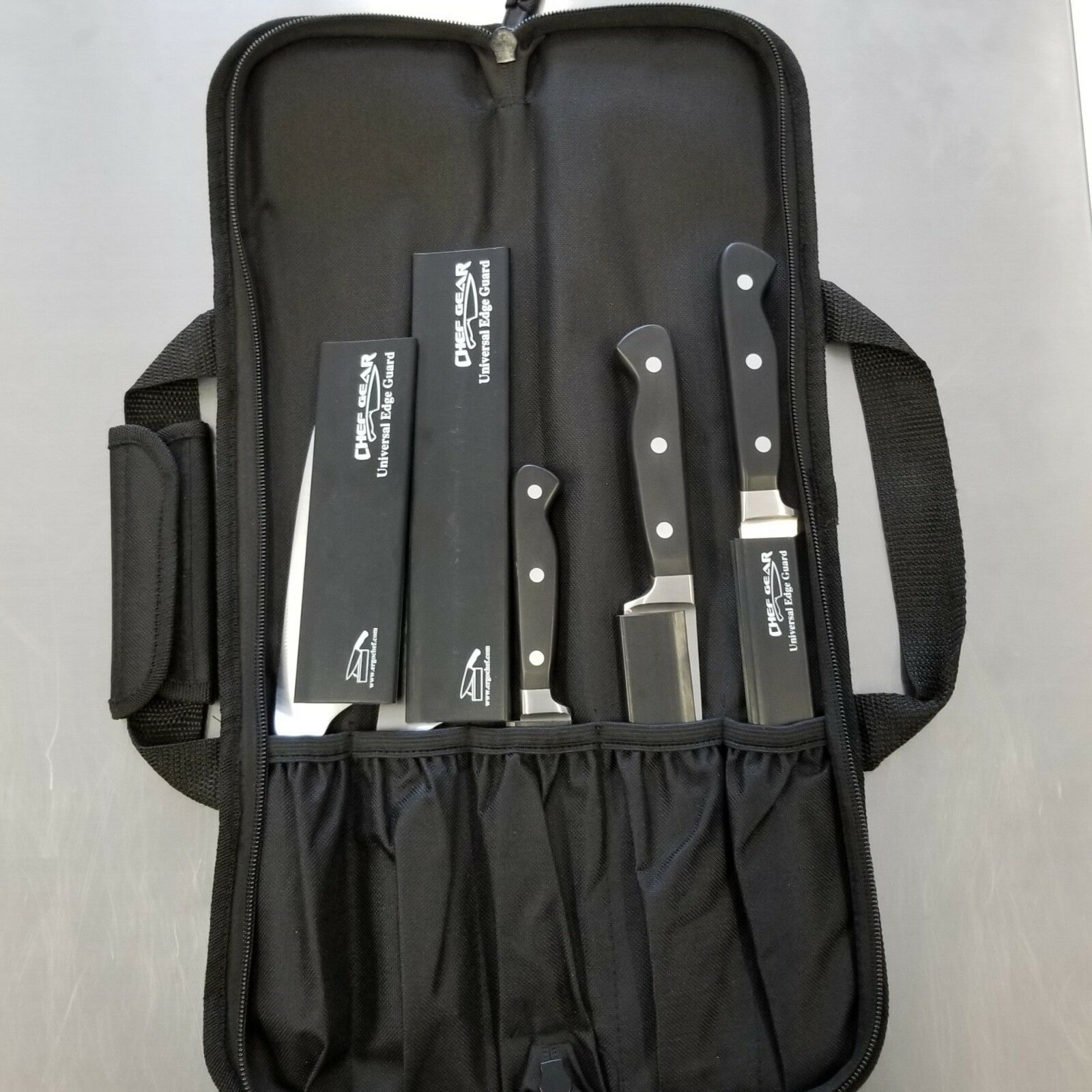 5 POCKET CHEF Knife Roll Bag Case knife bag chef bag knife roll black Ergo Chef - Fresh Stock Dated December 2025