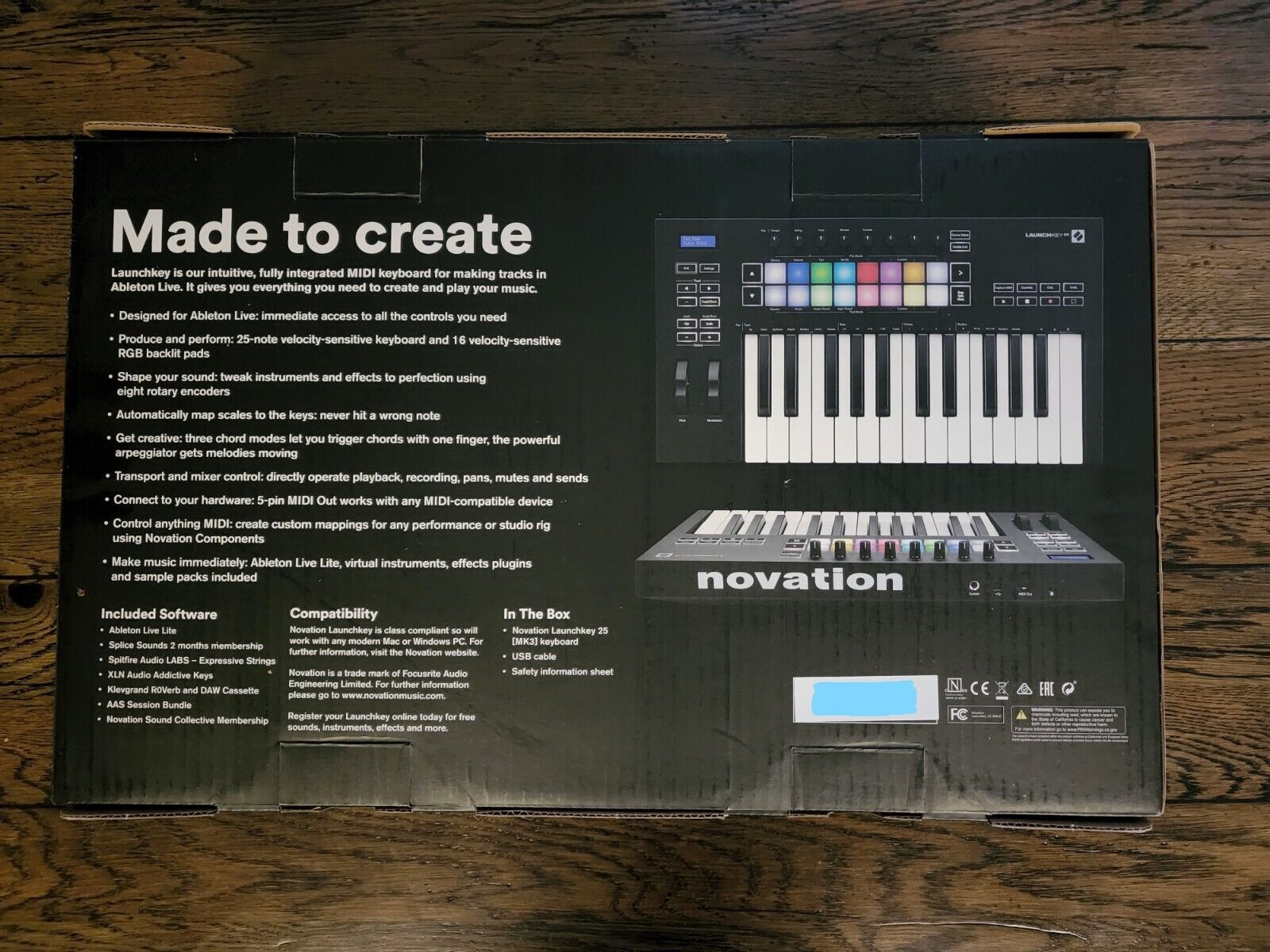 Novation Launchkey 25 MK3 25-Key USB MIDI Ableton Live Keyboard Controller - Fresh Stock Dated February 2026