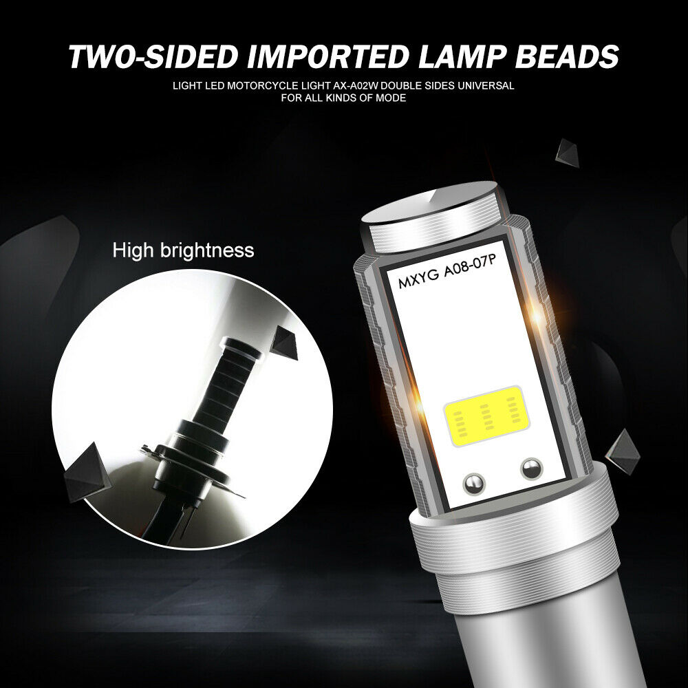 6000K BA20D H6 LED Bulb Hi/Low Light Motorcycle Moped ATV Headlight 12V White - Fresh Stock Dated February 2026