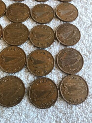 Lot Of 25 Irish Lucky Half-pennies 1967 - Fresh Stock Dated February 2026