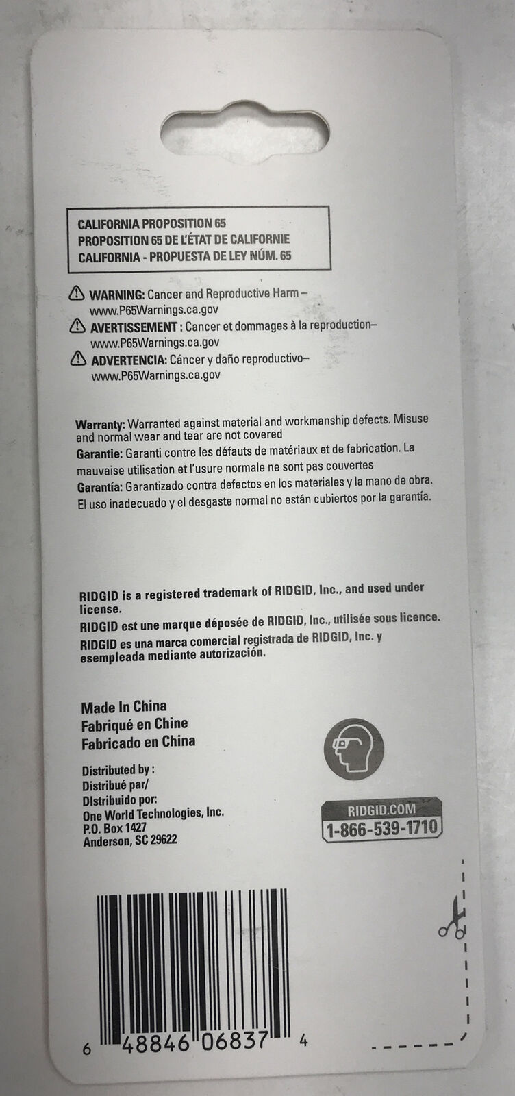 RIDGID 4 inch Scraper Replacement Blades (6- Pack) FT5002 Lot Of (5) - Fresh Stock Dated February 2026