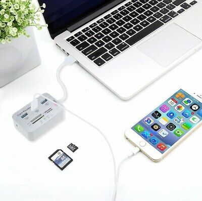 Sunvision 3-Port USB 3.0 Hub with 4-in-1 MS/SD/M2/TF Memory Card Reader - Fresh Stock Dated February 2026