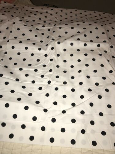 Pb Pottery Barn Teen White Black Polka Dots Single Euro Pillow Sham All Cotton - Fresh Stock Dated December 2025