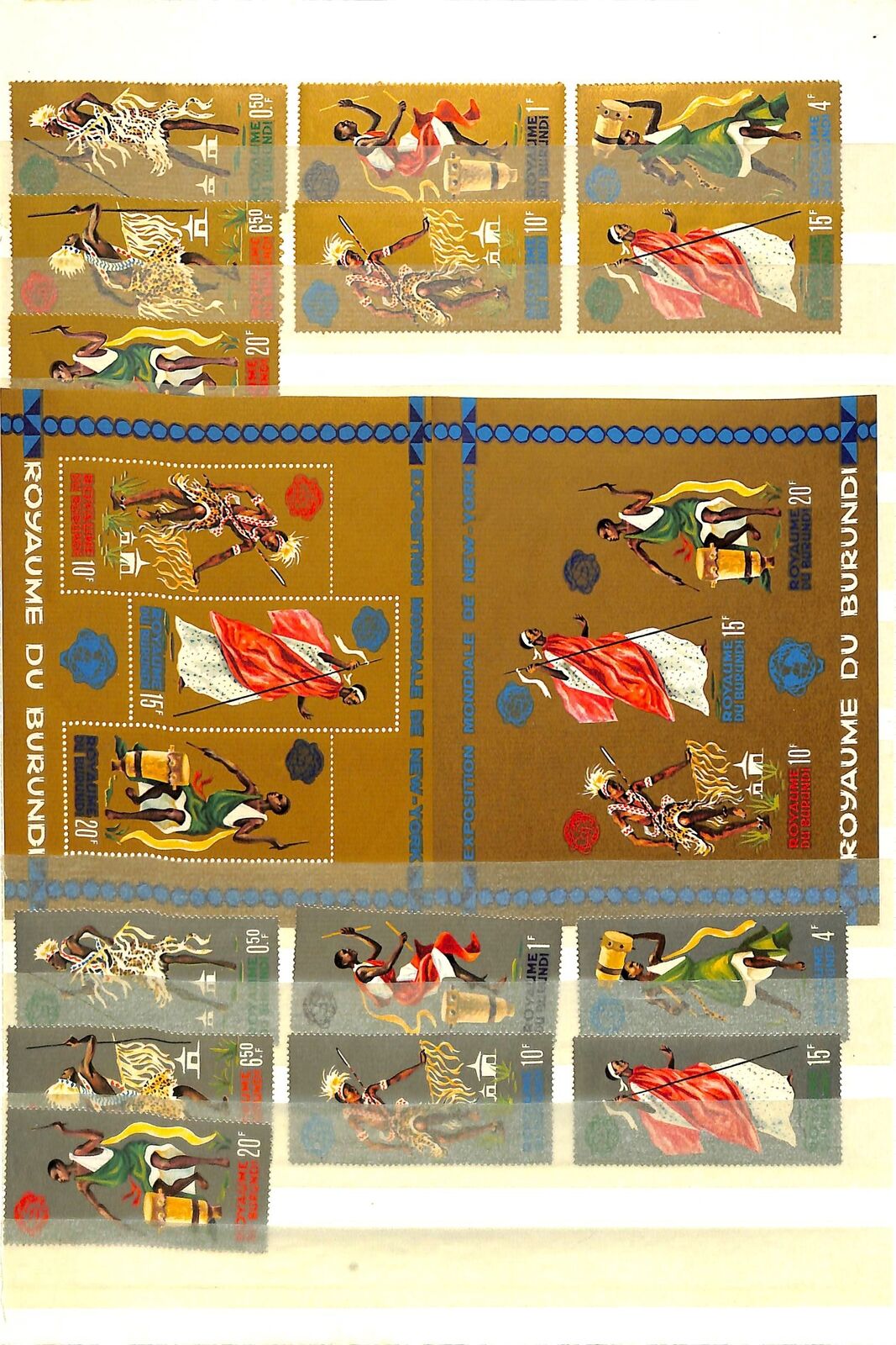 [OP4883] Burundi lot of stamps on 12 pages - Fresh Stock Dated December 2025