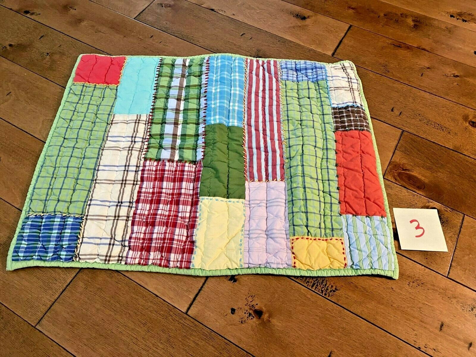 Pottery Barn Kids standard sham quilted Morgan plaid *from smoke-/pet-free home* - Fresh Stock Dated December 2025