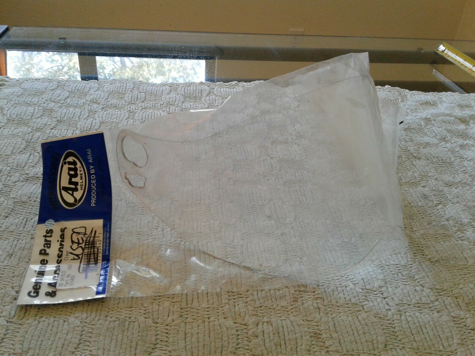 Arai XD Face Shield Clear PN:1421 USED ~ GOOD CONDITION - Fresh Stock Dated February 2026