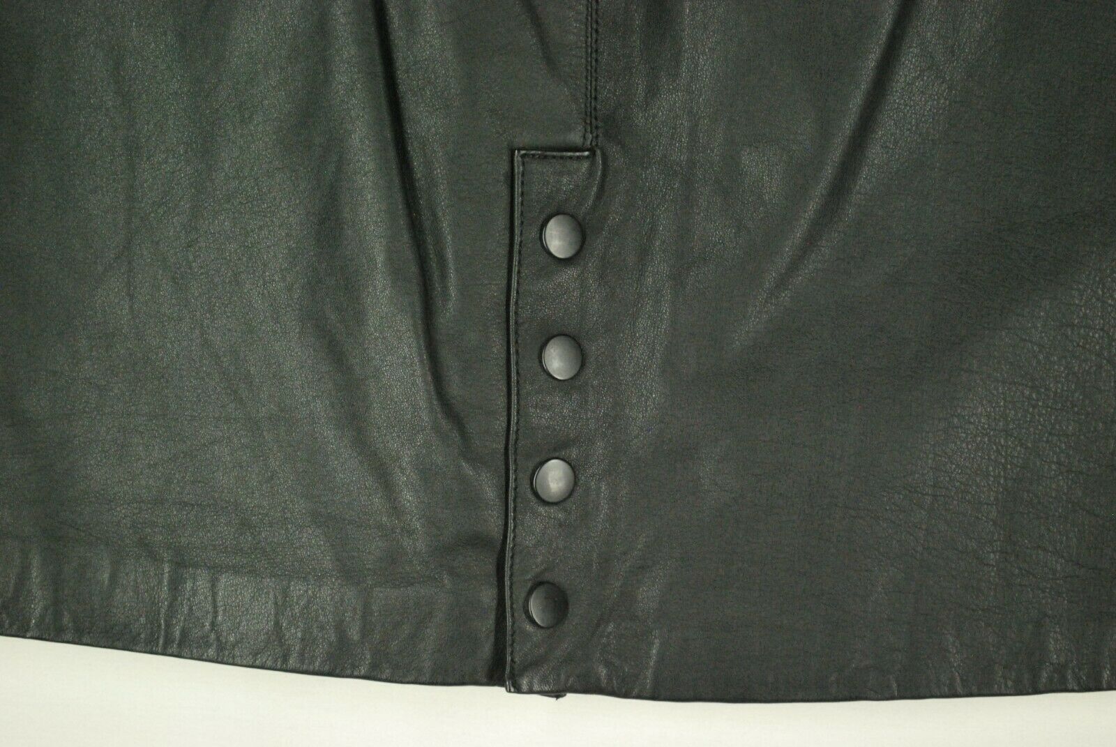 Vintage 90s GIII Black Leather Skirt Womens Hipster Grunge Sexy Midi - Fresh Stock Dated February 2026