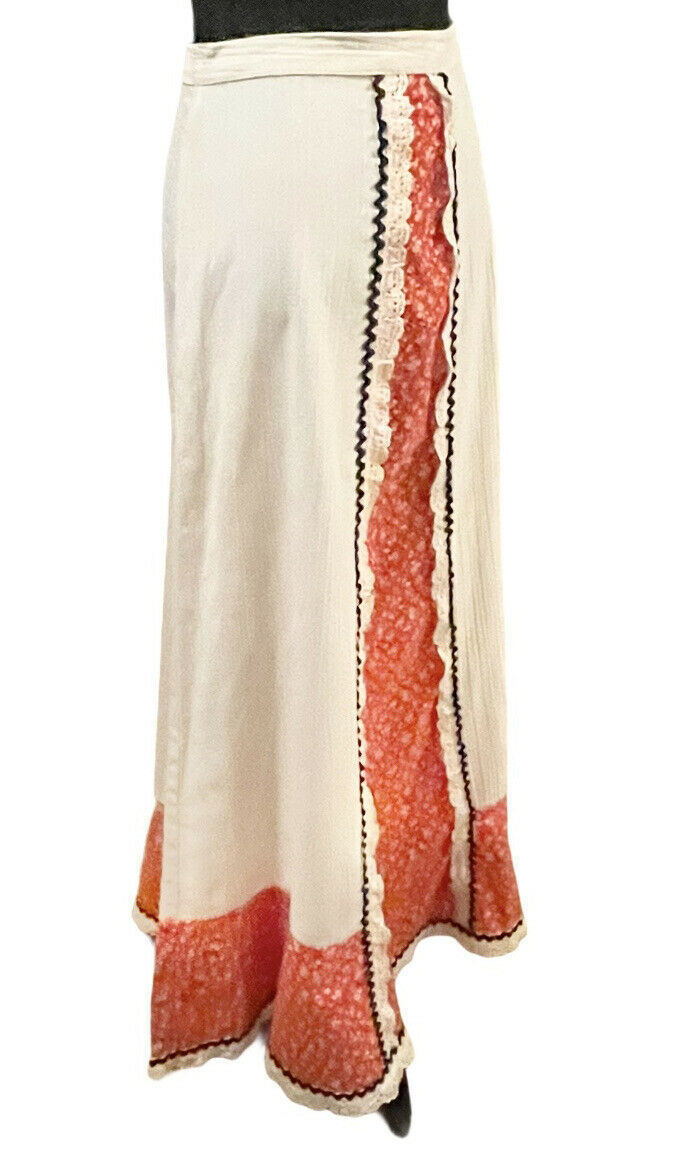 Vintage 70's Prairie Maxi Skirt Boho Bohemian Cottagecore Ditsy Flowers - Fresh Stock Dated February 2026