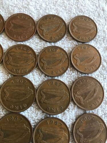 Lot Of 25 Irish Lucky Half-pennies 1967 - Fresh Stock Dated February 2026