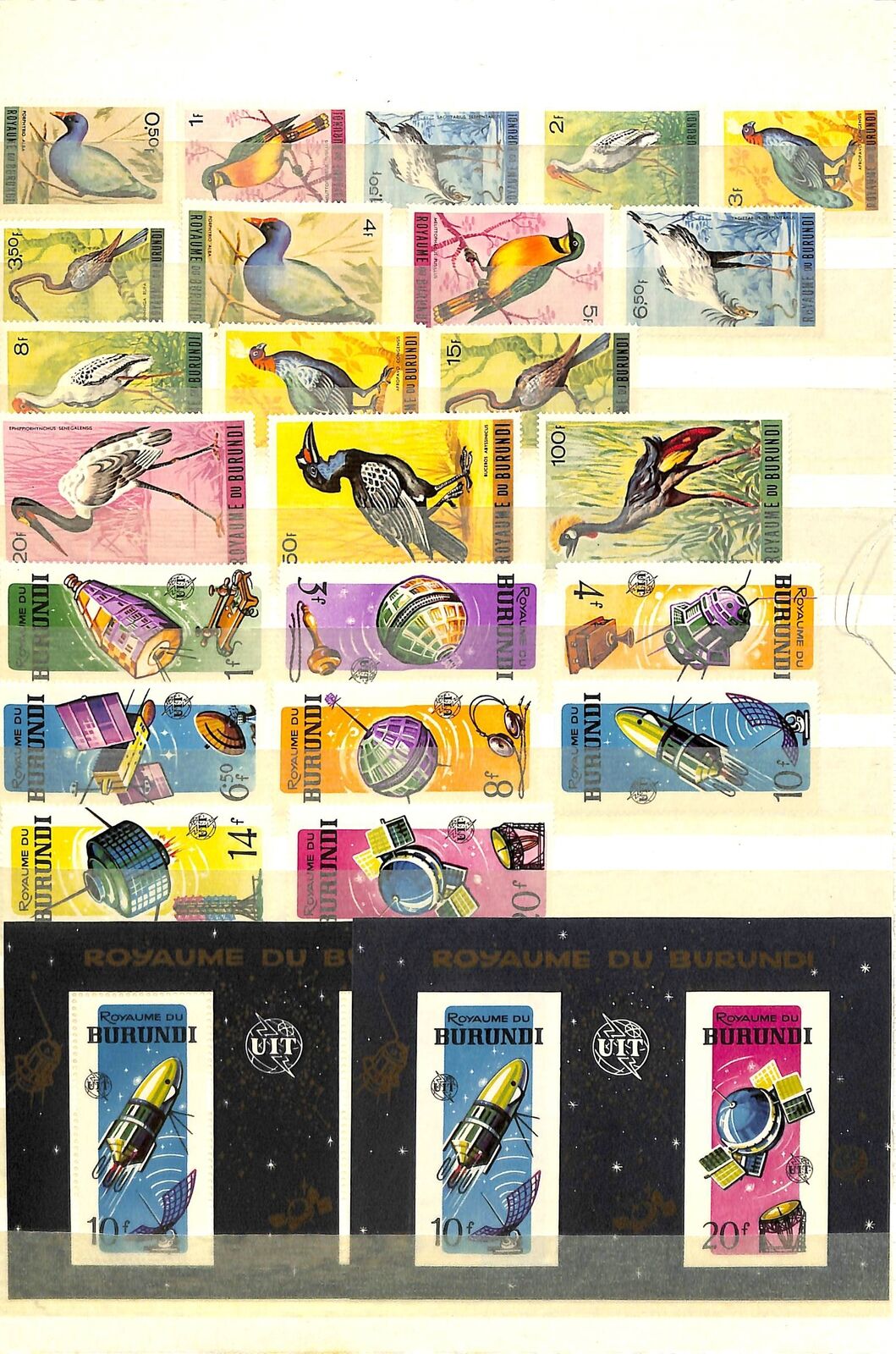 [OP4883] Burundi lot of stamps on 12 pages - Fresh Stock Dated December 2025