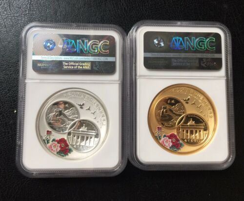 50set  NGC PF70 2017 Sino German Friendship Panda Medal Set 4pc - Fresh Stock Dated February 2026