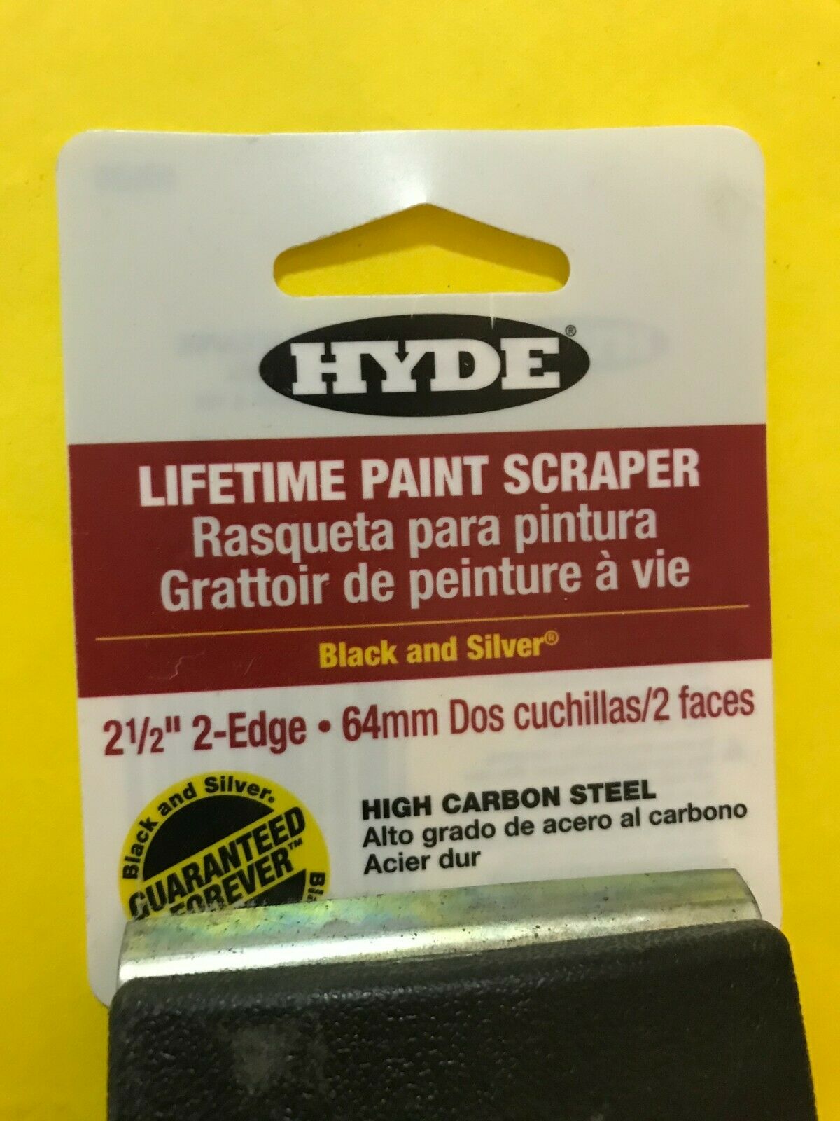 Hyde 10520 Paint Scraper 2-1/2 inch  64MM Double Edge Blade FREE SHIP - Fresh Stock Dated February 2026