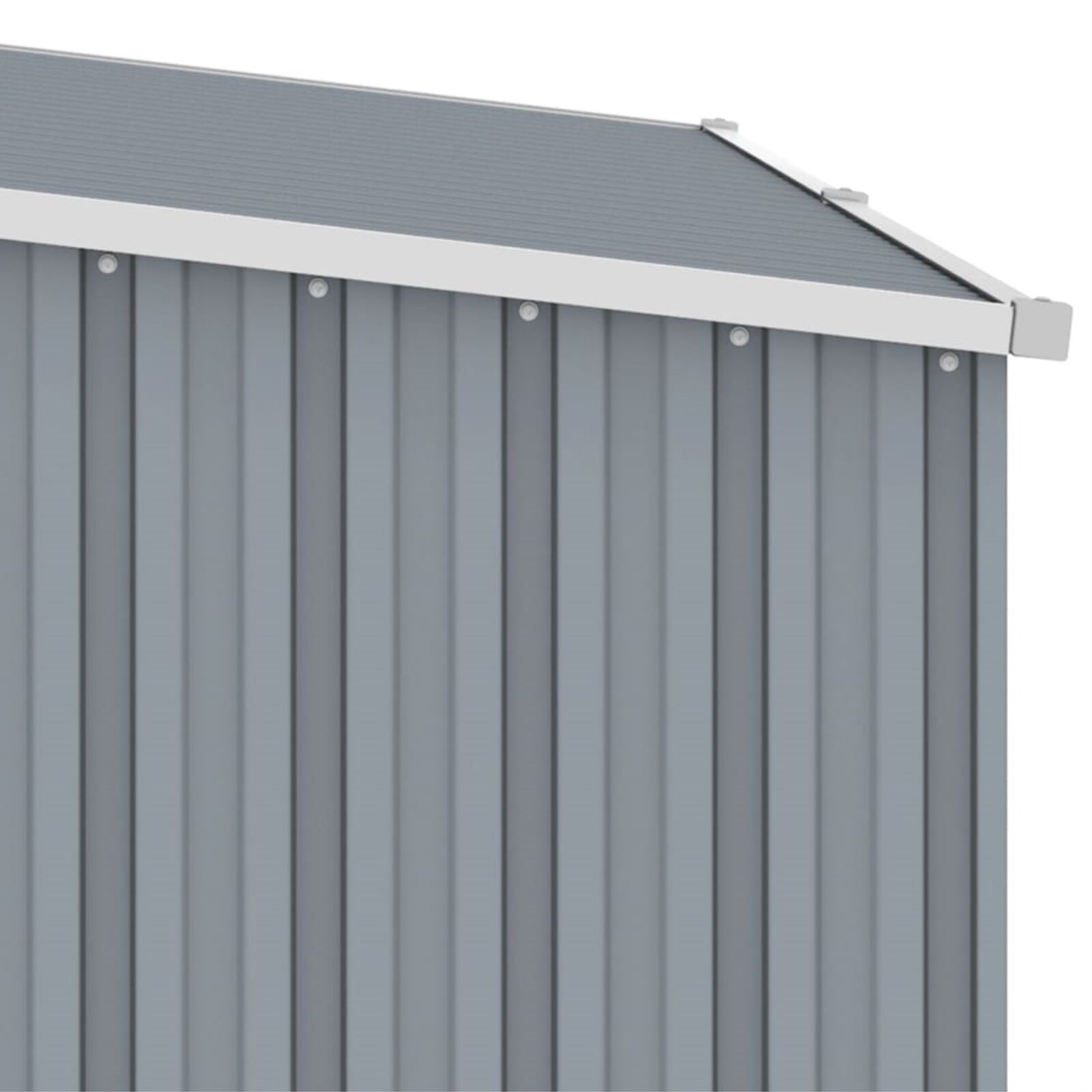 vidaXL Garden Firewood Shed Gray 96.5