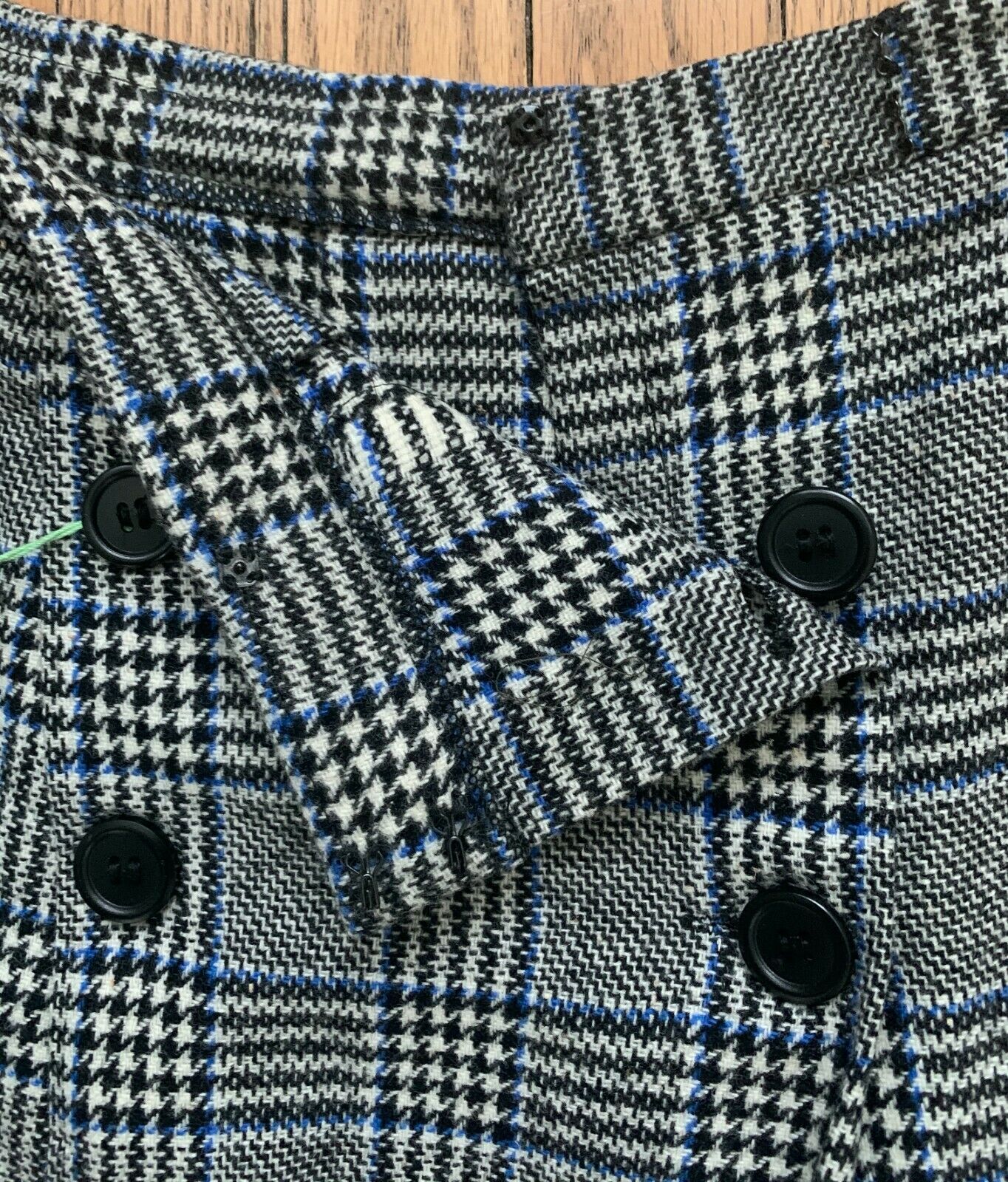 Vintage Lot of 3 Deadstock Skirts 1960s - 1980s Wool Tweed Plaid Tags Attached - Fresh Stock Dated February 2026