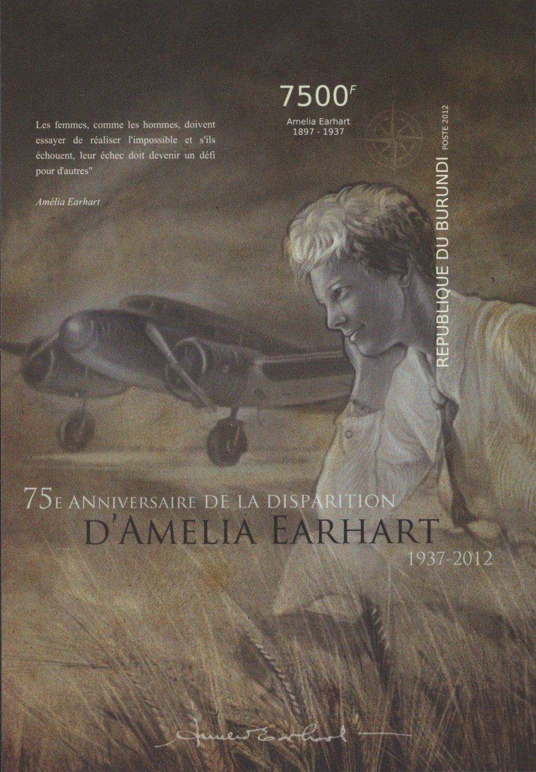 Amelia Earhart Anniversary Imperforated Sov. Sheet  MNH - Fresh Stock Dated January 2026