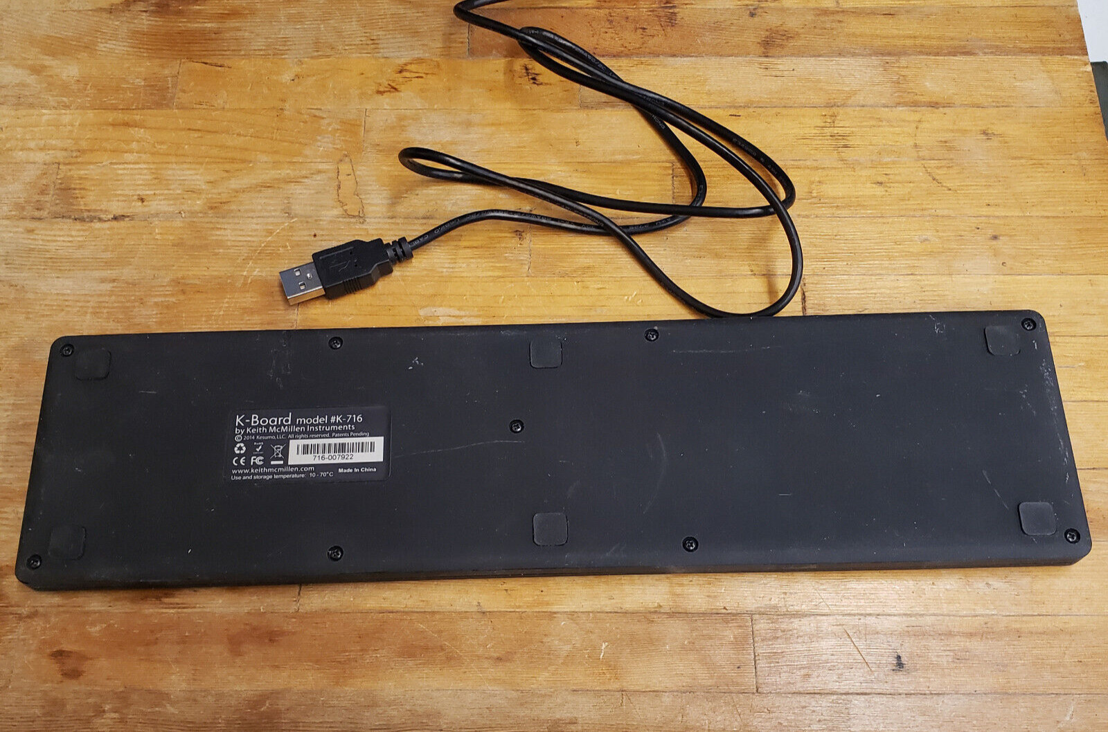 Keith McMillen K-Board Smart Keyboard K-716 (black) - Fresh Stock Dated February 2026