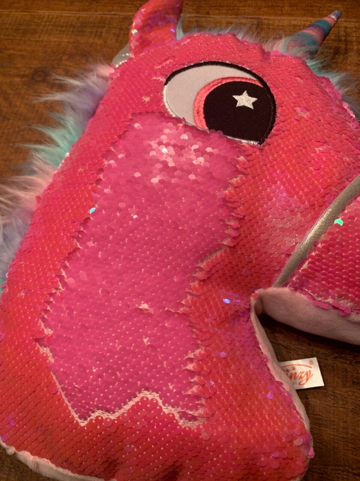 Unicorn Pillow NWT Reversible Sequins Unicorn Decoration Pillow - Fresh Stock Dated January 2026