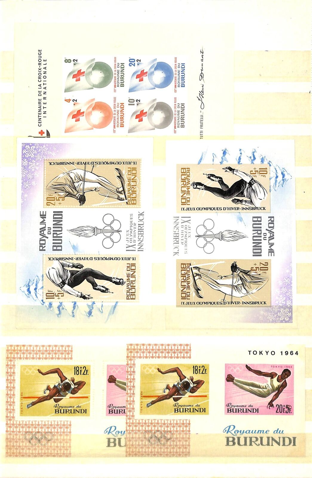 [OP4883] Burundi lot of stamps on 12 pages - Fresh Stock Dated December 2025