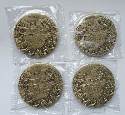 China 4 Pcs Medals Set - Four Great Classical Novels Series - Three Kingdoms - Fresh Stock Dated February 2026