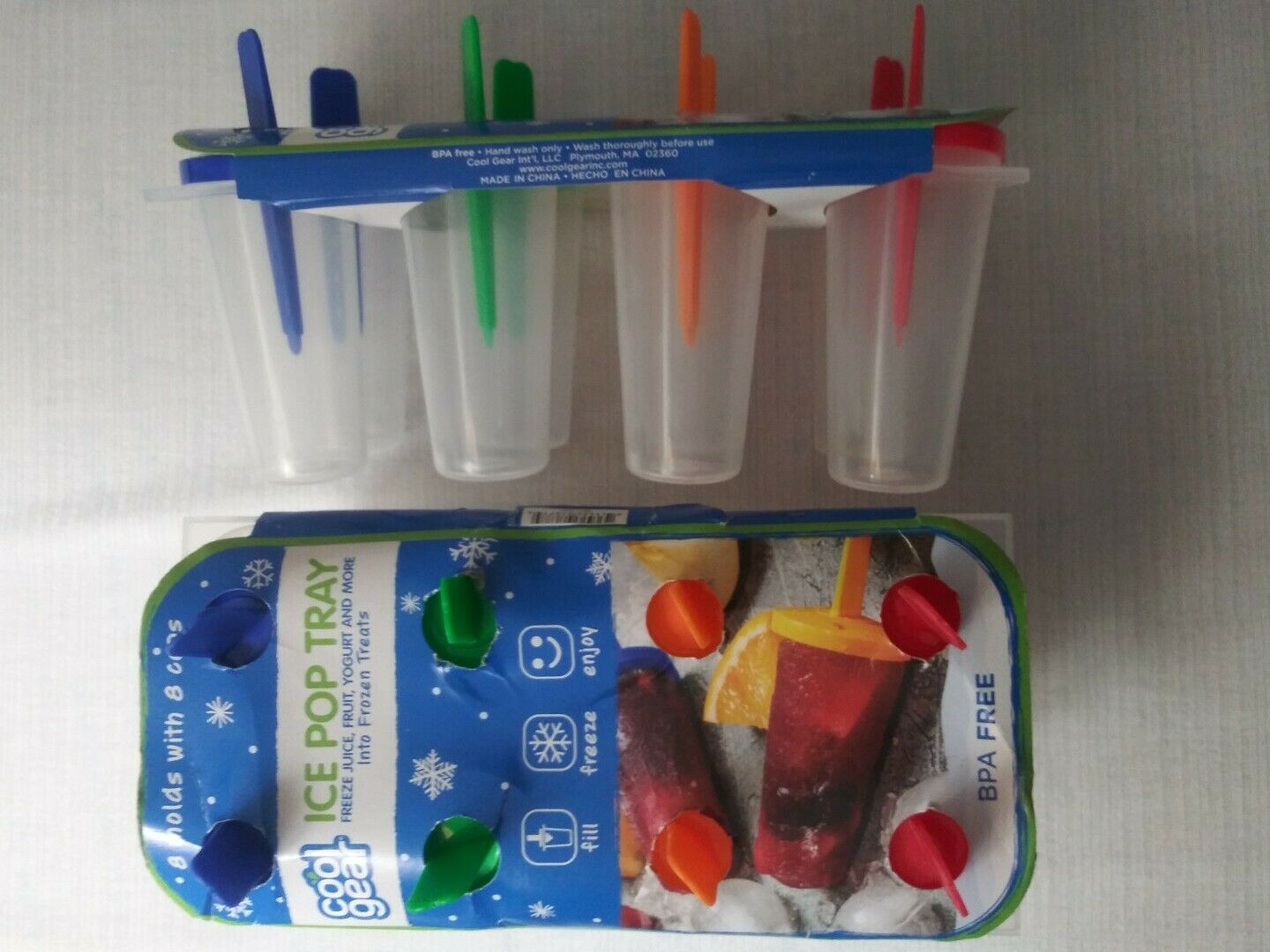 Cool Gear 2(8-count)+1 Classic Ice Pop Tray: Lot of 3 (BPA Free Popsicle Molds) - Fresh Stock Dated February 2026
