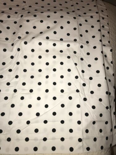 Pb Pottery Barn Teen White Black Polka Dots Single Euro Pillow Sham All Cotton - Fresh Stock Dated December 2025
