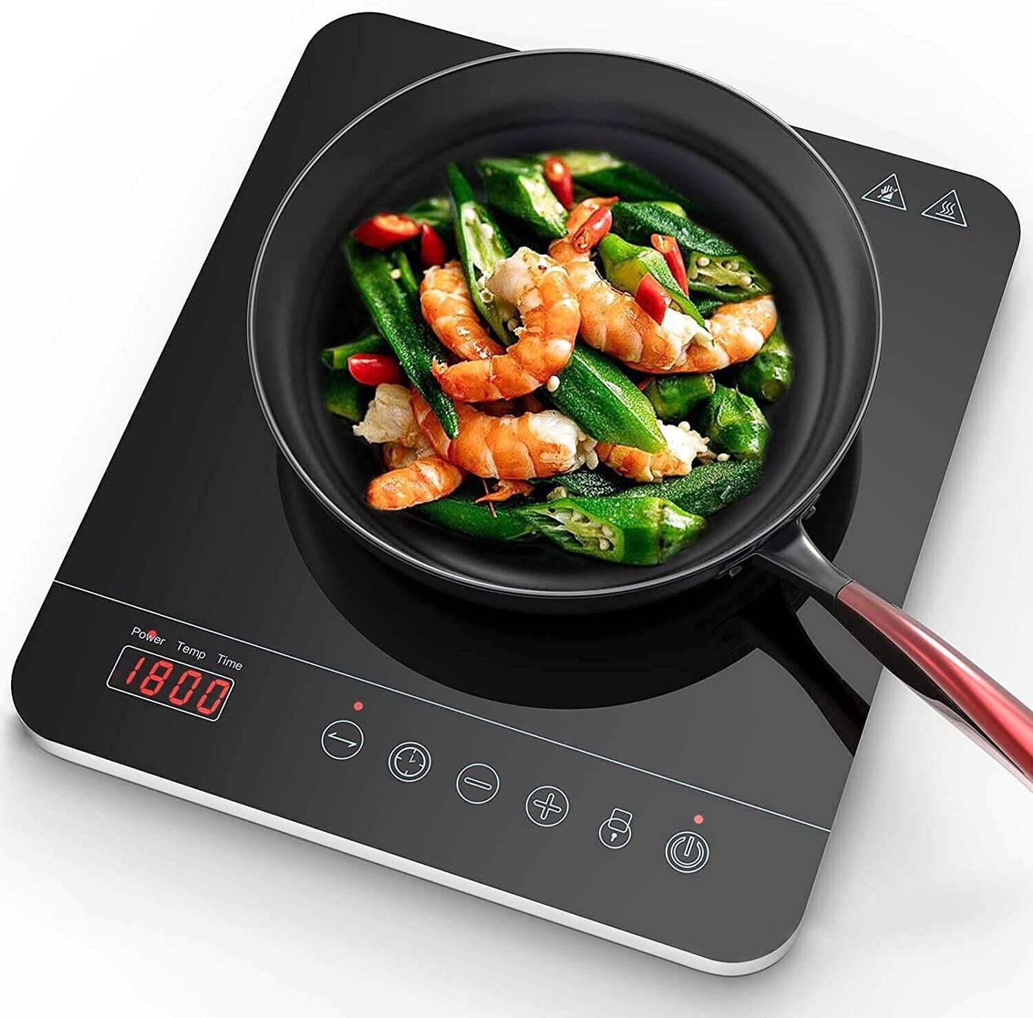 New Open Box Aobosi Single Induction Glass Surface Cooker YL-18K66 Black - Fresh Stock Dated February 2026