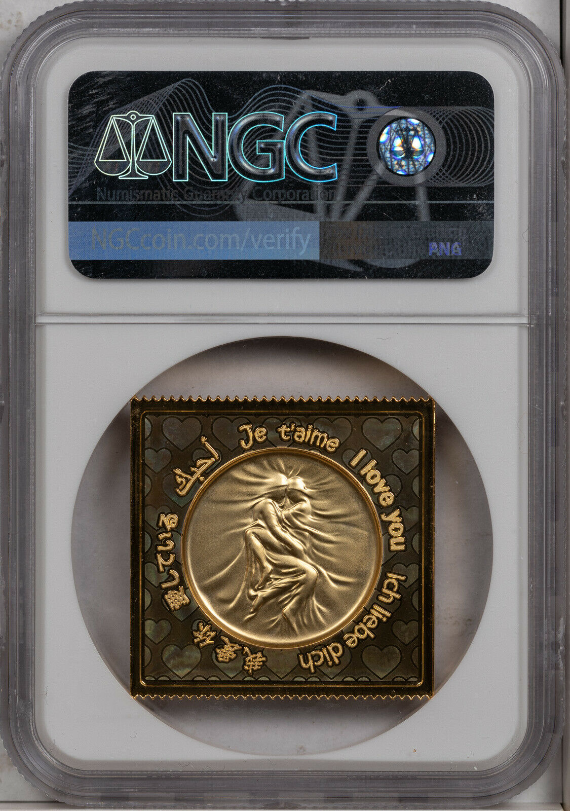 2021 CHINA 32mm COPPER GILT VALENTINES DAY NGC MS 70 FINEST KNOWN WORDLWIDE - Fresh Stock Dated February 2026