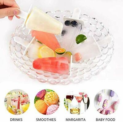 Popsicle Molds Maker 4 Pieces Silicone Ice Pop Ice Cream Reusable Easy Release - Fresh Stock Dated December 2025