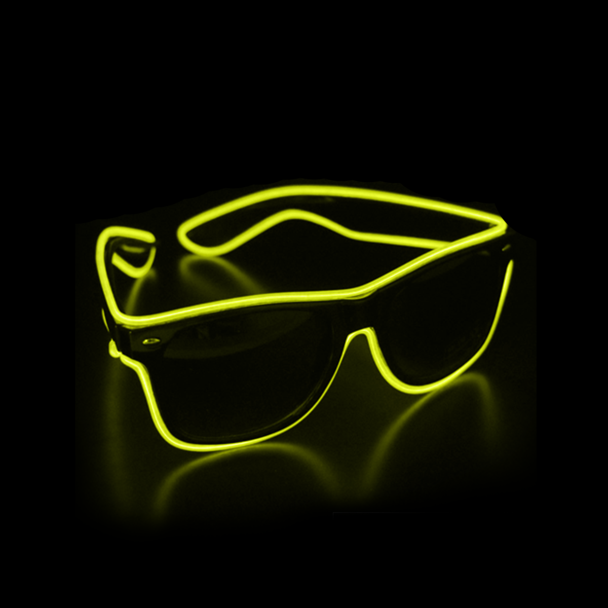 3-PACK of Neon LED party Rave glasses Multicolor Glow in the Dark Sunglasses - Fresh Stock Dated February 2026