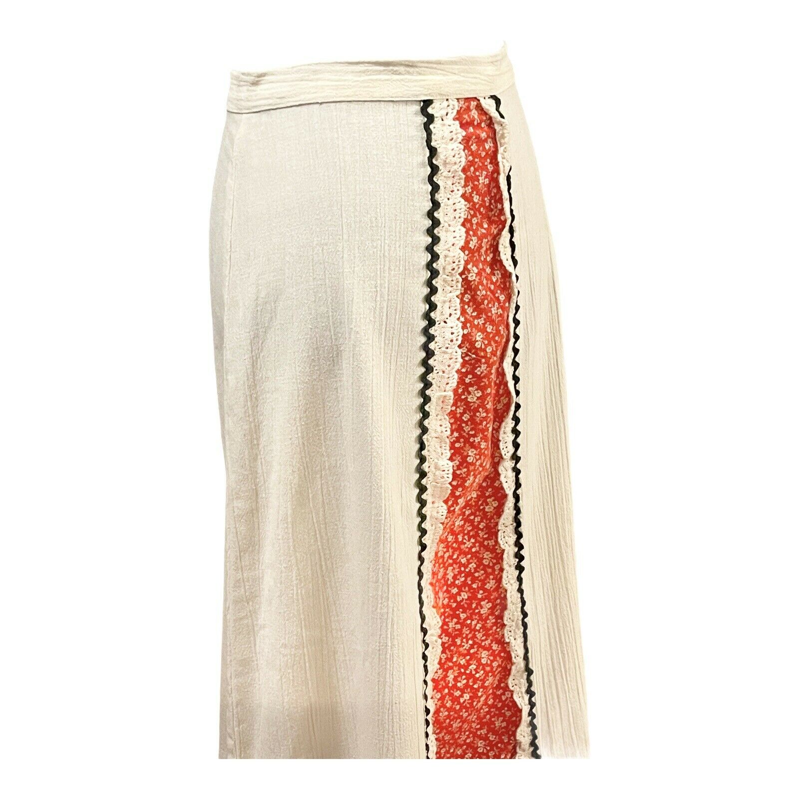 Vintage 70's Prairie Maxi Skirt Boho Bohemian Cottagecore Ditsy Flowers - Fresh Stock Dated February 2026