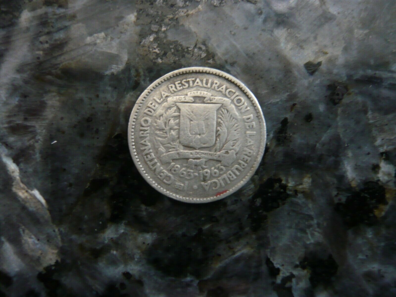 Dominican Republic 1963 ONLY YR Silver 10 Centavos Coin KM#27 - Fresh Stock Dated February 2026
