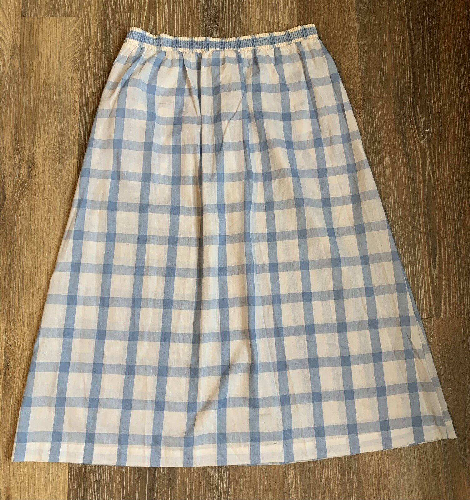 Vintage Blue Plaid  Skirt Lady Arrow Sz 10 Below Knee - Fresh Stock Dated March 2026