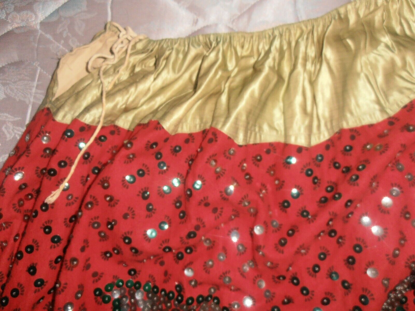 40s Mexican China Poblana Folk Skirt Sequin Butterfly Eagle Frida VTG  Mexico - Fresh Stock Dated February 2026