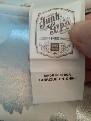 NWT Pottery Barn Teen Junk Gypsy Metallic Faux Cowhide Pillow Cover - Fresh Stock Dated December 2025