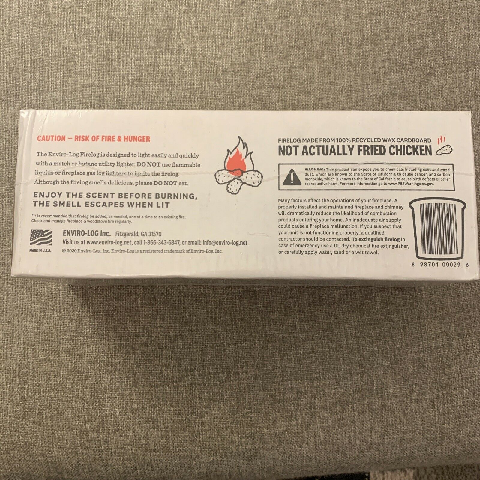 Lot Of 2 KFC 11 Herbs Spices Fire Logs  Chicken Scented Limited Edition - Fresh Stock Dated December 2025