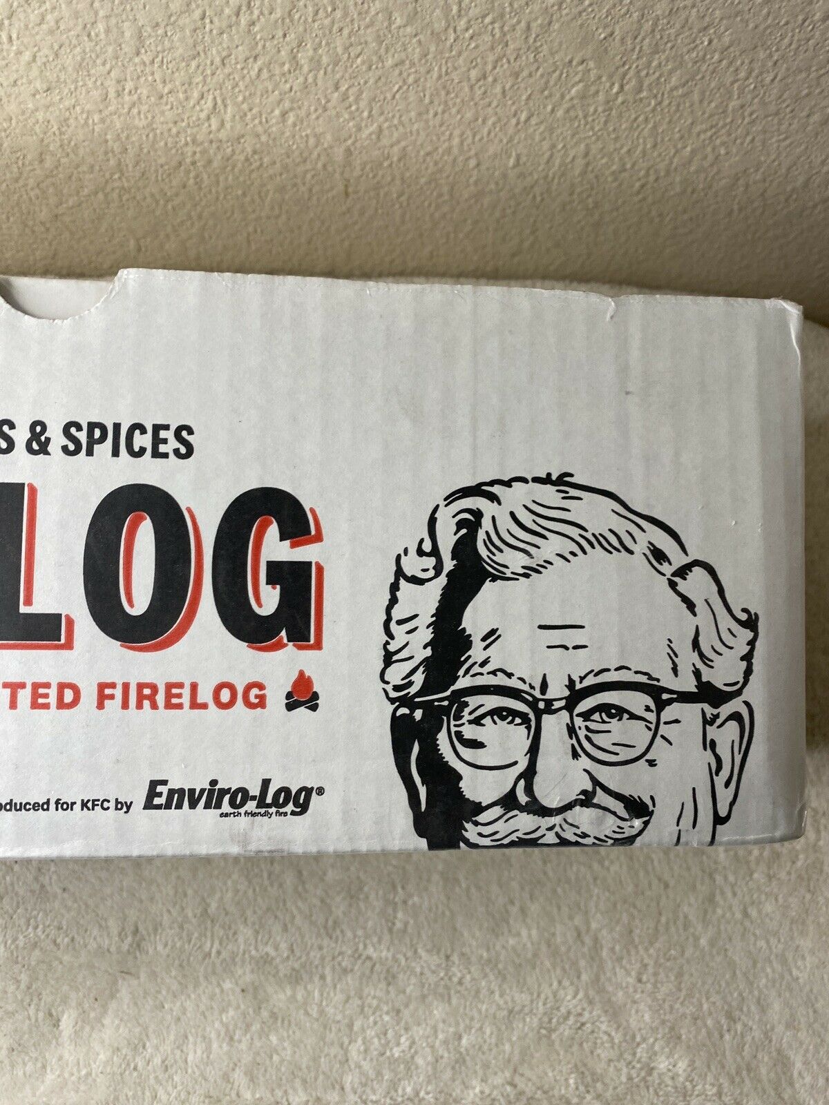 NEW KFC Fire Wood Log with 11 Herbs & Spices - Simply Light and Enjoy The Aroma - Fresh Stock Dated December 2025