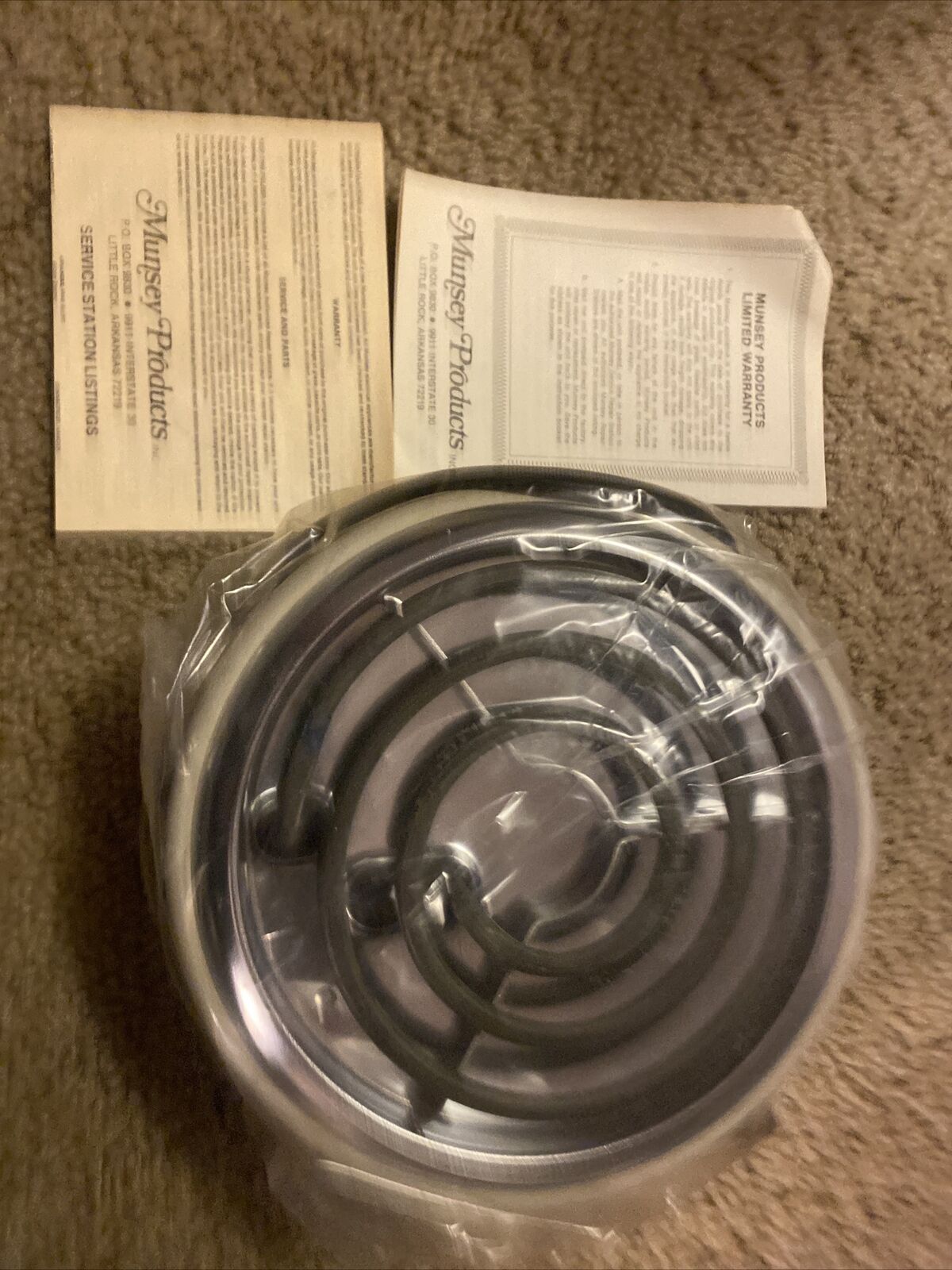 Brand New Vintage Munsey Extra Burner Hot Plate Model FB-1. 1100 Watts 120 V USA - Fresh Stock Dated February 2026