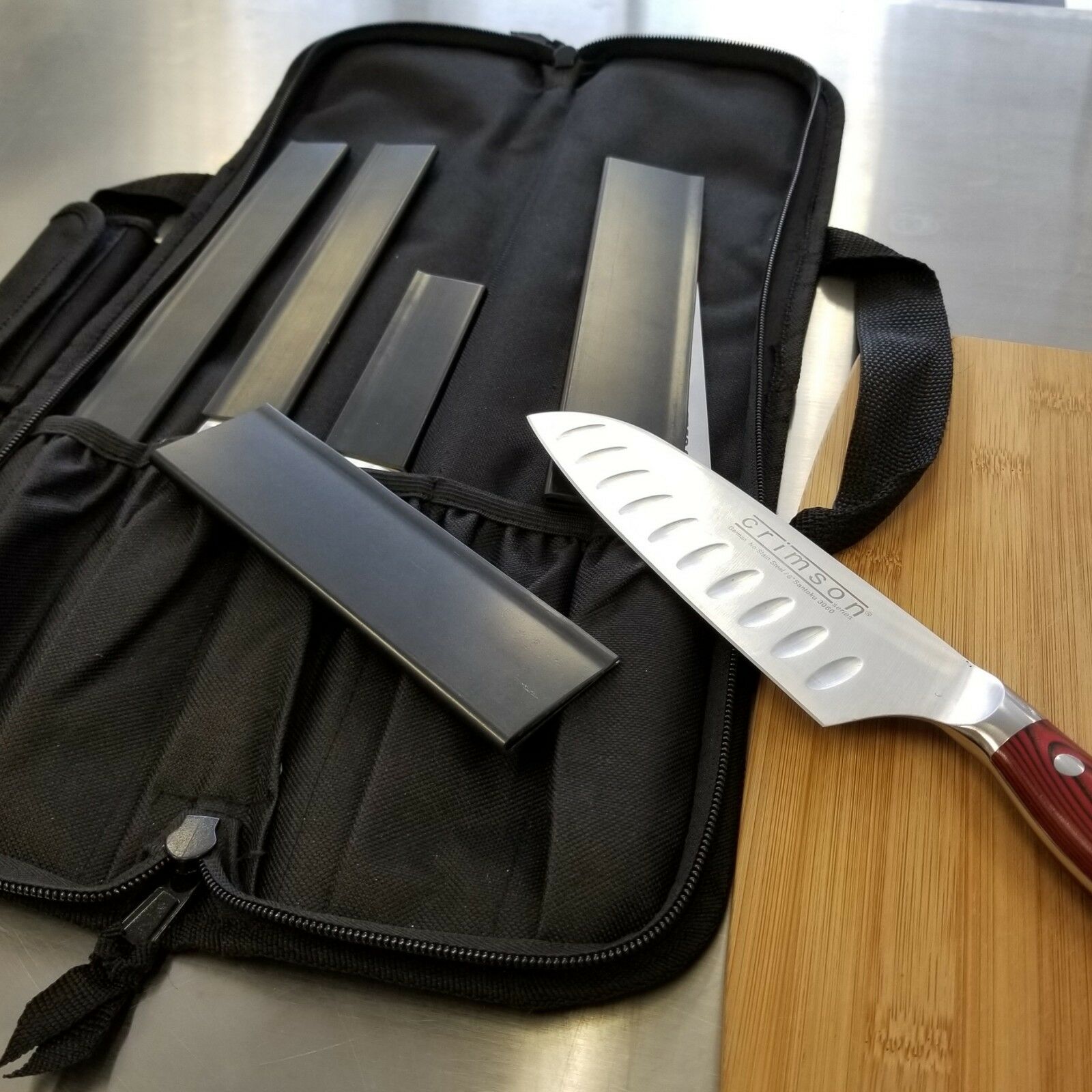 5 POCKET CHEF Knife Roll Bag Case knife bag chef bag knife roll black Ergo Chef - Fresh Stock Dated December 2025