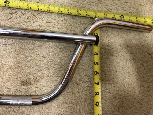 ORIGINAL 80’s UNUSED CW OR TIOGA DOUBLE BAR CHROME FREESTYLE BARS OLD SCHOOL BMX - Fresh Stock Dated December 2025