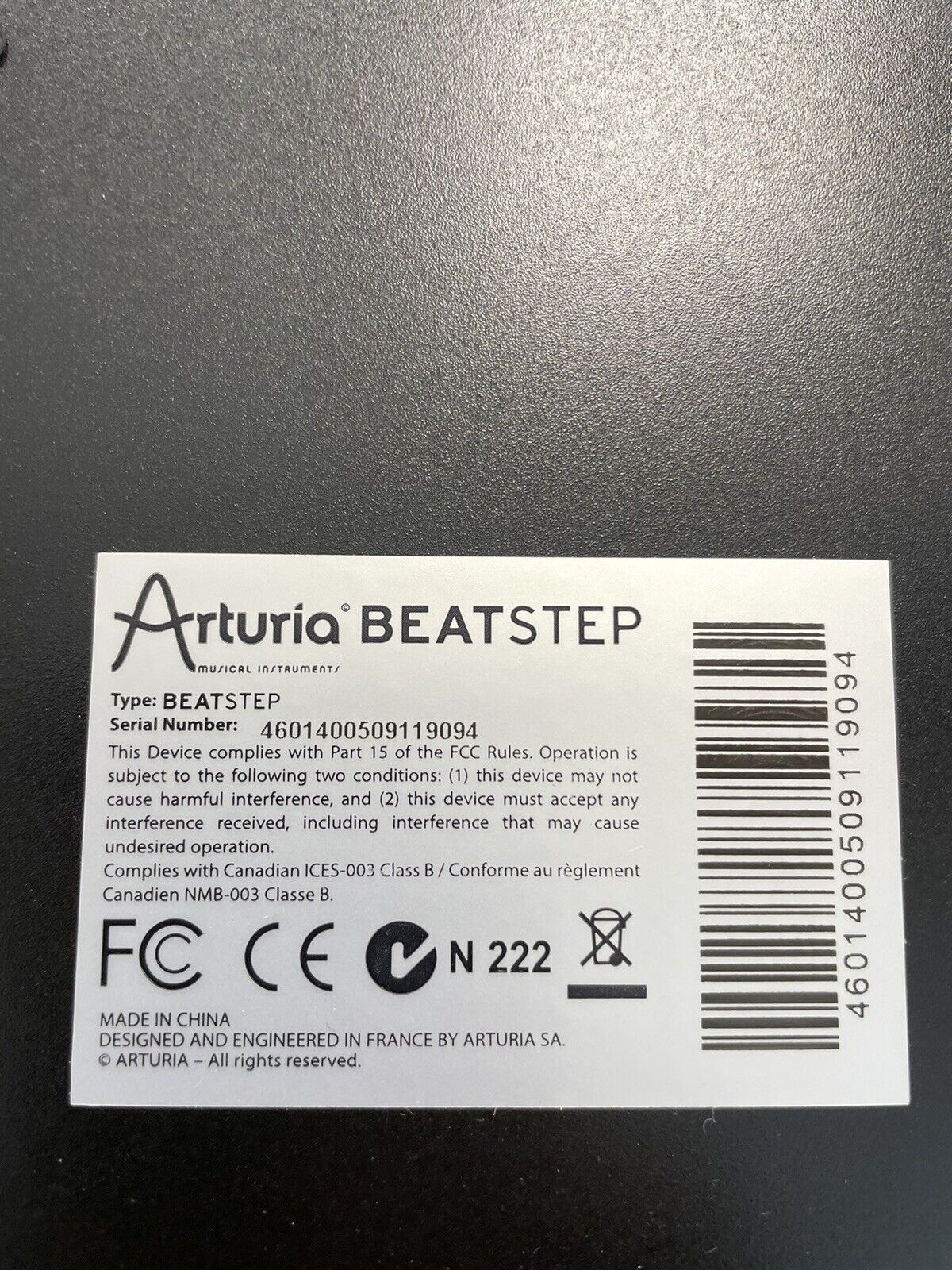 Arturia BeatStep USB MIDI Controller / Sequencer - Fresh Stock Dated February 2026